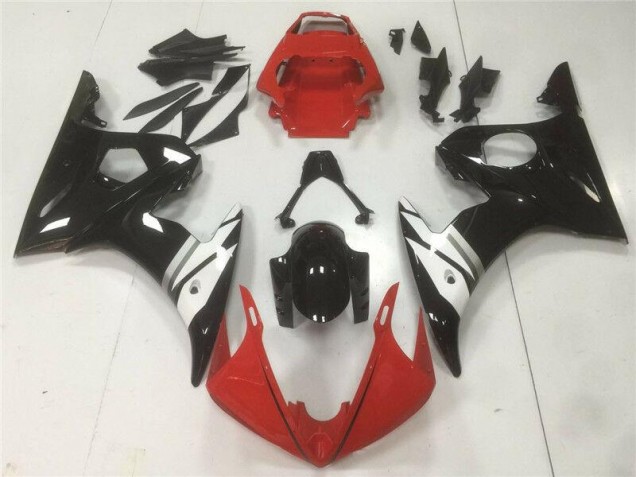 Best 2003-2005 Red Black White Yamaha YZF R6 Motorbike Fairings