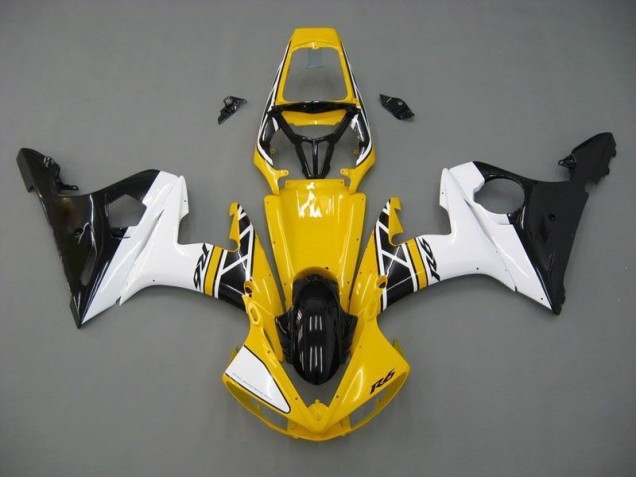 Best 2003-2005 Yellow White Black Yamaha YZF R6 Moto Fairings Best 2003-2005 Yellow White Black Yamaha YZF R6 Moto Fairings
