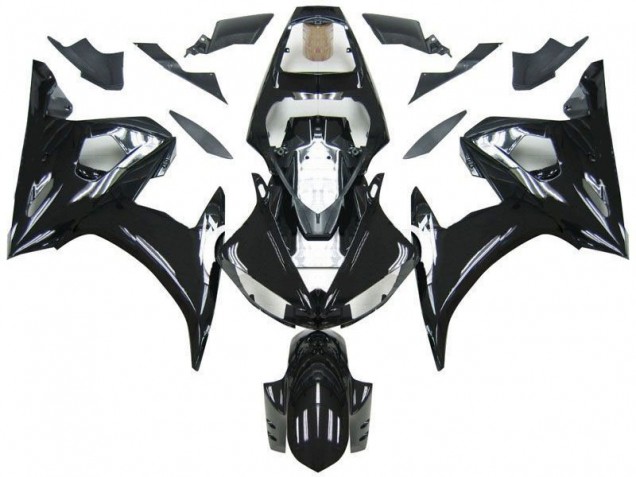 Best 2003-2005 Black Yamaha YZF R6 Motorcylce Fairings