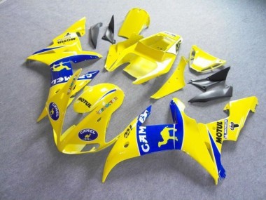 Best 2003-2005 Yellow Blue Motul Camel Yamaha YZF R6 Bike Fairings