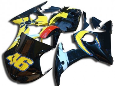 Best 2003-2005 Number 46 Yamaha YZF R6 Bike Fairing Kit