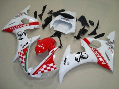 Best 2003-2005 Red White Yamaha YZF R6 Motorbike Fairing Kits & Bodywork