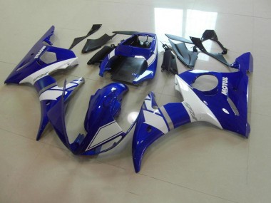 Best 2003-2005 Blue White Yamaha YZF R6 Motorcycle Fairing Kit