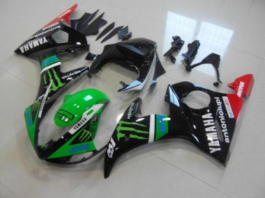Best 2003-2005 Green Monster Yamaha YZF R6 Replacement Motorcycle Fairings