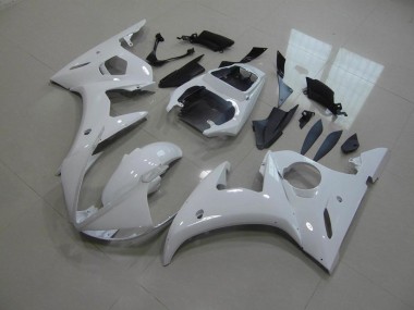 Best 2003-2005 White No Decals Yamaha YZF R6 Motorcylce Fairings