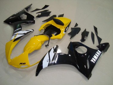 Best 2003-2005 Yellow Black Yamaha YZF R6 Motorbike Fairings