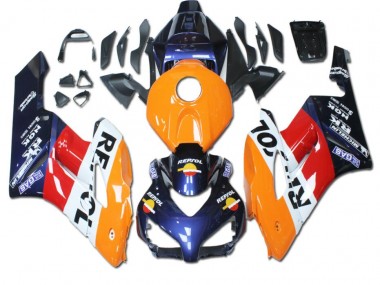 Best 2004-2005 Orange Red Blue Repsol Honda CBR1000RR Bike Fairing