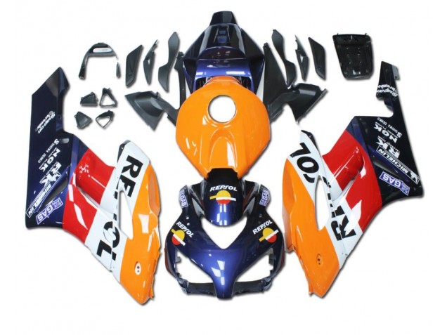 Best 2004-2005 Orange Red Blue Repsol Honda CBR1000RR Bike Fairing