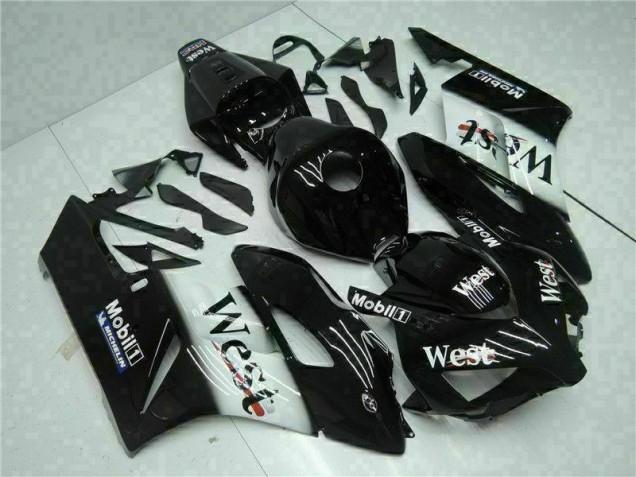 Best 2004-2005 Black West Honda CBR1000RR Replacement Motorcycle Fairings
