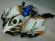 Best 2004-2005 White Blue Honda CBR1000RR Replacement Fairings