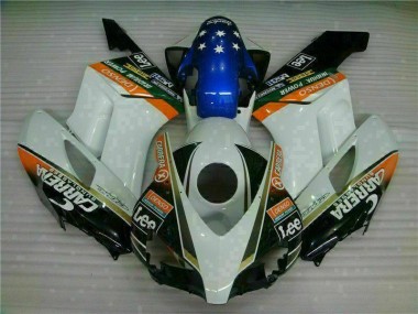 Best 2004-2005 White Blue Honda CBR1000RR Replacement Fairings
