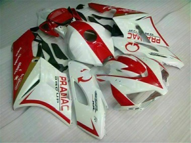 Best 2004-2005 White Red Honda CBR1000RR Bike Fairings