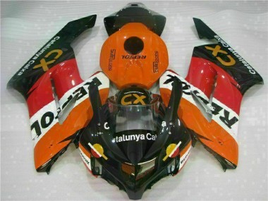 Best 2004-2005 Orange Repsol CX Honda CBR1000RR Replacement Motorcycle Fairings