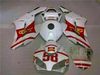 Best 2004-2005 White Red Honda CBR1000RR Motorcycle Fairings