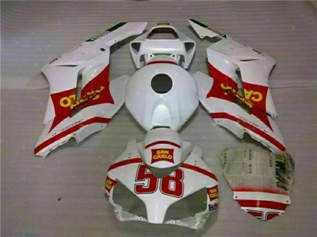 Best 2004-2005 White Red Honda CBR1000RR Motorcycle Fairings Best 2004-2005 White Red Honda CBR1000RR Motorcycle Fairings
