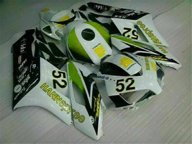 Best 2004-2005 White Green Hannspree 52 Honda CBR1000RR Bike Fairing