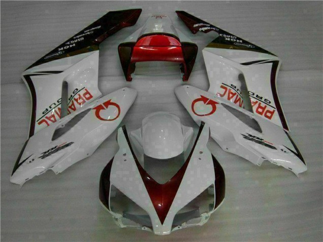 Best 2004-2005 White Red Honda CBR1000RR Moto Fairings Best 2004-2005 White Red Honda CBR1000RR Moto Fairings