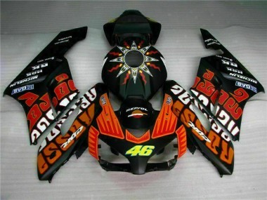 Best 2004-2005 Black Orange Honda CBR1000RR Motorcycle Fairing Kits