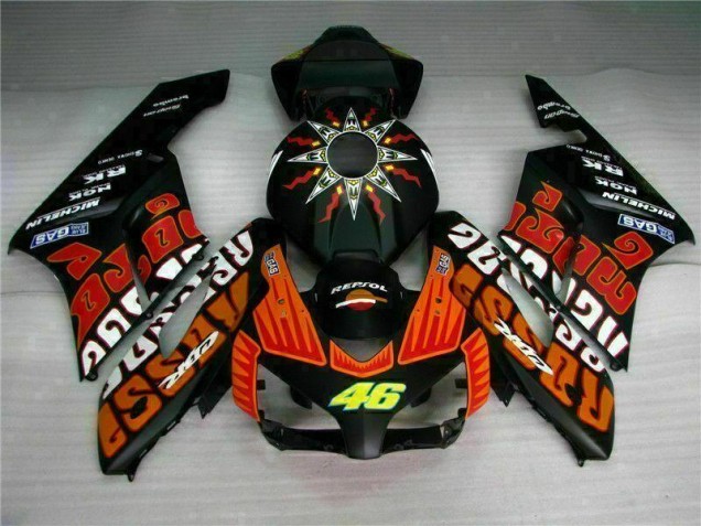 Best 2004-2005 Black Orange Honda CBR1000RR Motorcycle Fairing Kits Best 2004-2005 Black Orange Honda CBR1000RR Motorcycle Fairing Kits