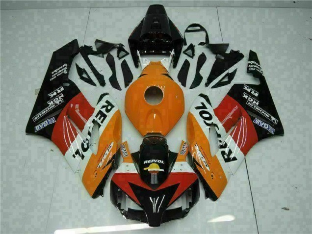 Best 2004-2005 Orange Black Repsol Honda CBR1000RR Motorbike Fairing Best 2004-2005 Orange Black Repsol Honda CBR1000RR Motorbike Fairing