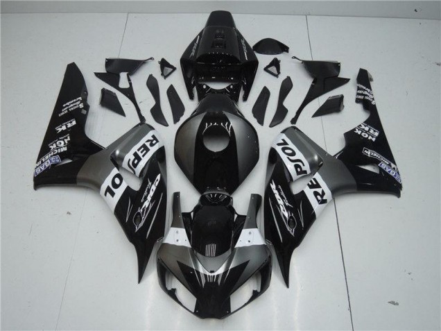 Best 2004-2005 Grey Black Repsol Honda CBR1000RR Motorcycle Replacement Fairings Best 2004-2005 Grey Black Repsol Honda CBR1000RR Motorcycle Replacement Fairings