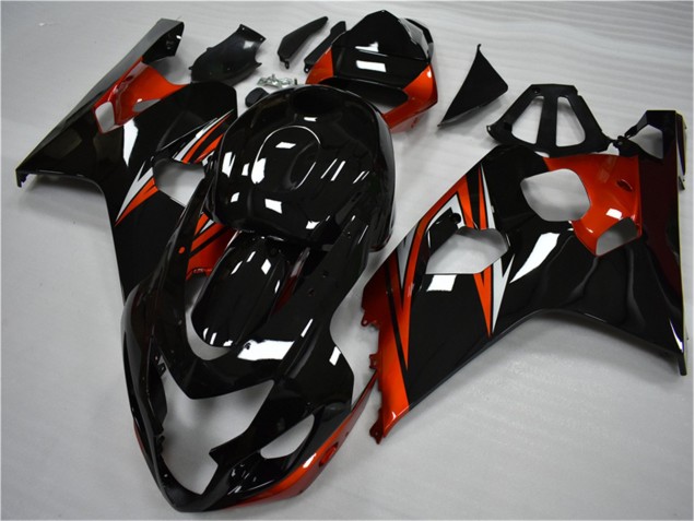 Best 2004-2005 Orange Black Suzuki GSXR 600/750 Motor Bike Fairings Best 2004-2005 Orange Black Suzuki GSXR 600/750 Motor Bike Fairings