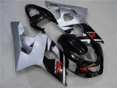Best 2004-2005 Black Silver Suzuki GSXR 600/750 Motorcycle Fairing Kit