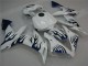 Best 2004-2006 White Blue Flame Yamaha YZF R1 Replacement Fairings