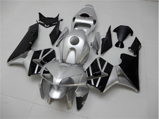 Best 2005-2006 Silver Black Honda CBR600RR Motor Bike Fairings Best 2005-2006 Silver Black Honda CBR600RR Motor Bike Fairings