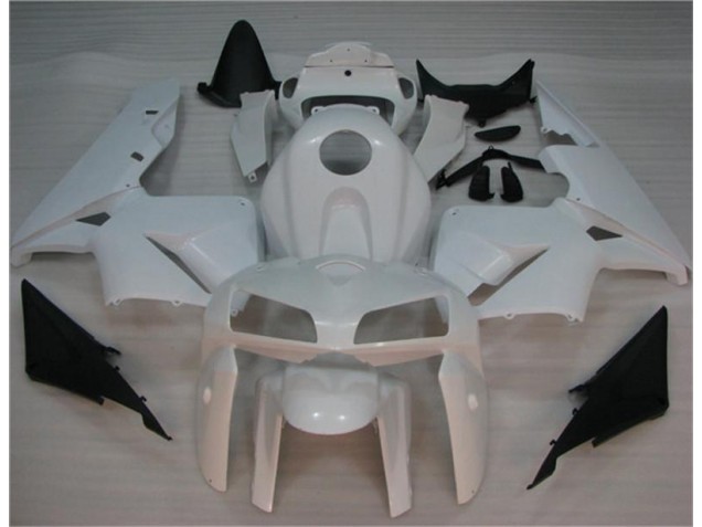 Best 2005-2006 White Honda CBR600RR Bike Fairing Kit Best 2005-2006 White Honda CBR600RR Bike Fairing Kit