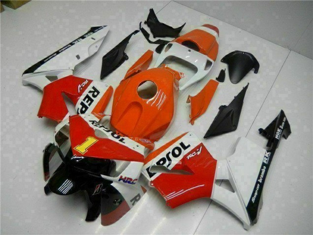 Best 2005-2006 Orange Repsol Honda CBR600RR Bike Fairing Kit Best 2005-2006 Orange Repsol Honda CBR600RR Bike Fairing Kit