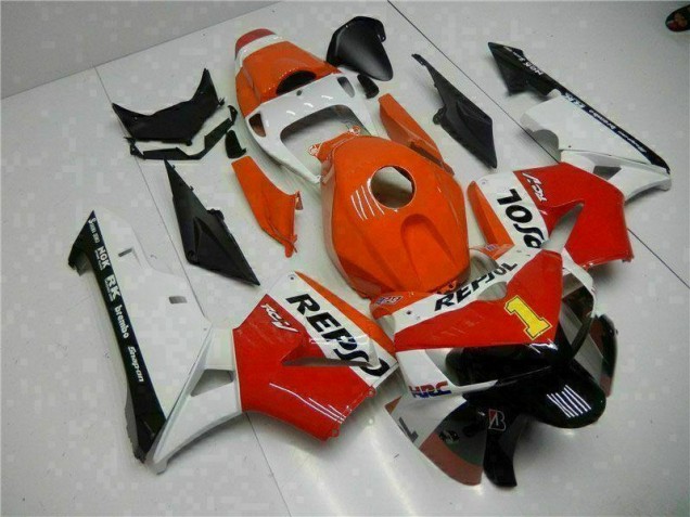 Best 2005-2006 Orange Repsol Honda CBR600RR Bike Fairing Kit Best 2005-2006 Orange Repsol Honda CBR600RR Bike Fairing Kit