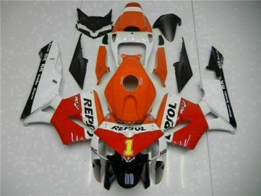 Best 2005-2006 Orange Repsol Honda CBR600RR Bike Fairing Kit