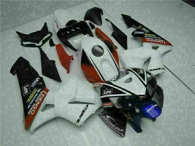 Best 2005-2006 White Red Black Lee Honda CBR600RR Motorbike Fairing Best 2005-2006 White Red Black Lee Honda CBR600RR Motorbike Fairing