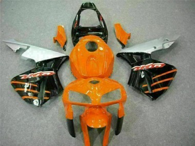 Best 2005-2006 Black Orange Honda CBR600RR Motorcycle Replacement Fairings