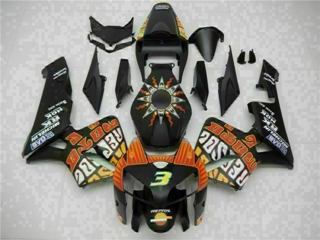 Best 2005-2006 Black Honda CBR600RR Motorbike Fairing Best 2005-2006 Black Honda CBR600RR Motorbike Fairing