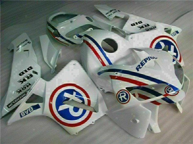 Best 2005-2006 White Honda CBR600RR Bike Fairings Best 2005-2006 White Honda CBR600RR Bike Fairings