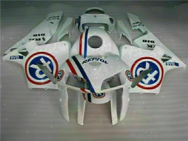 Best 2005-2006 White Honda CBR600RR Bike Fairings