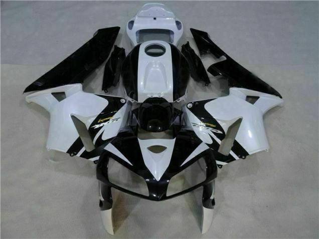 Best 2005-2006 White Black Honda CBR600RR Motorbike Fairing Best 2005-2006 White Black Honda CBR600RR Motorbike Fairing