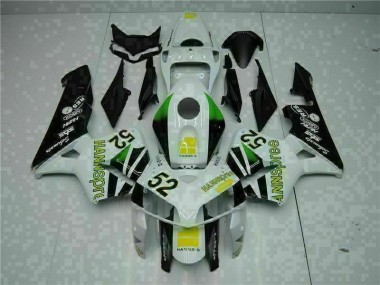 Best 2005-2006 White Yellow Green 52 Honda CBR600RR Motorcycle Bodywork