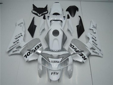 Best 2005-2006 White Silver Black Repsol Honda CBR600RR Motorbike Fairing
