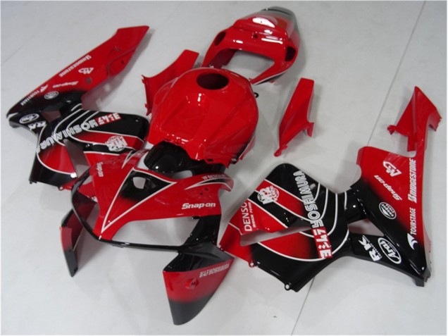 Best 2005-2006 Red Black Honda CBR600RR Motorcycle Fairing Kit Best 2005-2006 Red Black Honda CBR600RR Motorcycle Fairing Kit