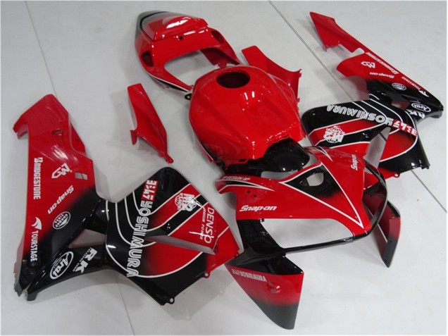 Best 2005-2006 Red Black Honda CBR600RR Motorcycle Fairing Kit Best 2005-2006 Red Black Honda CBR600RR Motorcycle Fairing Kit