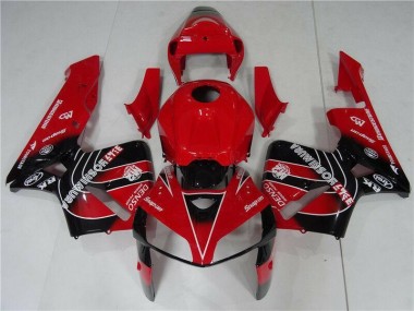 Best 2005-2006 Red Black Honda CBR600RR Motorcycle Fairing Kit