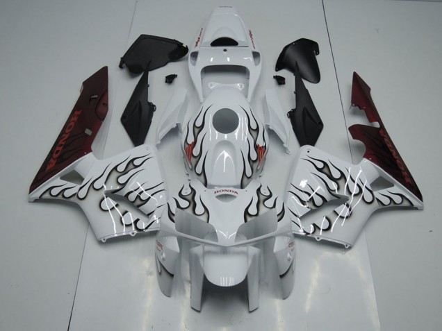 Best 2005-2006 Black Flame Honda CBR600RR Motorbike Fairing Best 2005-2006 Black Flame Honda CBR600RR Motorbike Fairing