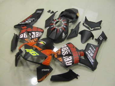 Best 2005-2006 Matte Black Rossi Honda CBR600RR Motorbike Fairing