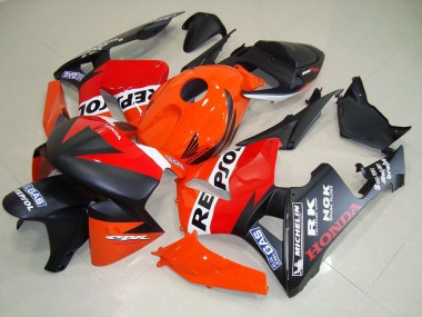 Best 2005-2006 Matte Black Repsol Race Honda CBR600RR Motorcycle Fairing Kit
