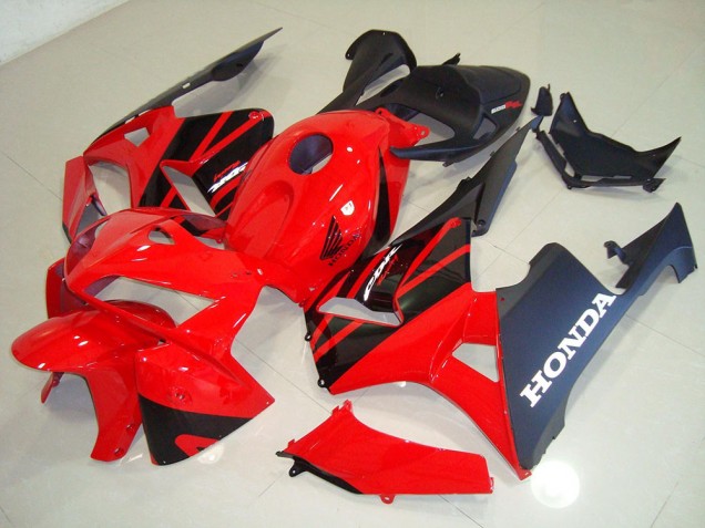 Best 2005-2006 Red Black Honda CBR600RR Bike Fairings Best 2005-2006 Red Black Honda CBR600RR Bike Fairings