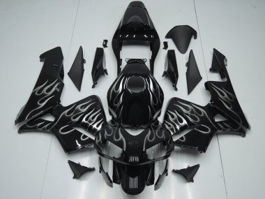 Best 2005-2006 Silver Flame Honda CBR600RR Motorcycle Replacement Fairings