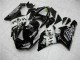 Best 2005-2006 Black Kawasaki ZX6R Bike Fairings